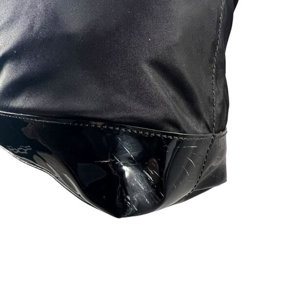 Tory Burch Black Patent Leather & Nylon Ella Tote Bag - Picture 8 of 12